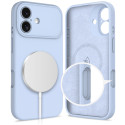 Pouzdro Tech-Protect silikonové MagSafe pro iPhone 17 – Mlha modrá