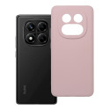 Kryt SILICONE 2 mm pro Xiaomi Redmi Note 14 Pro 4G - pudrově růžový