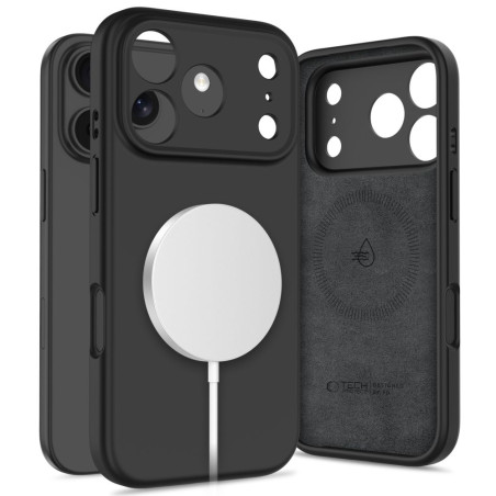 Pouzdro Tech-Protect silikonové MagSafe pro iPhone 17 Pro – černé