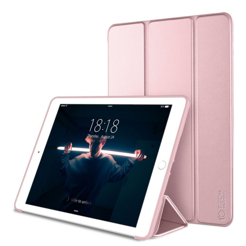 Pouzdro Tech-Protect SmartCase pro iPad 9.7" 5. / 6. generace (2017–2018) – růžové