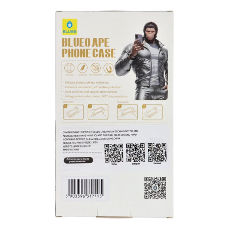 Kryt Blueo APE pro iPhone 16 Pro Max - šedá