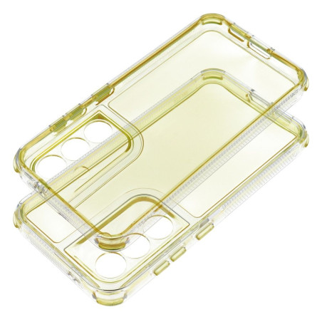 Kryt MATRIX CLEAR pro Samsung S25 - žlutý