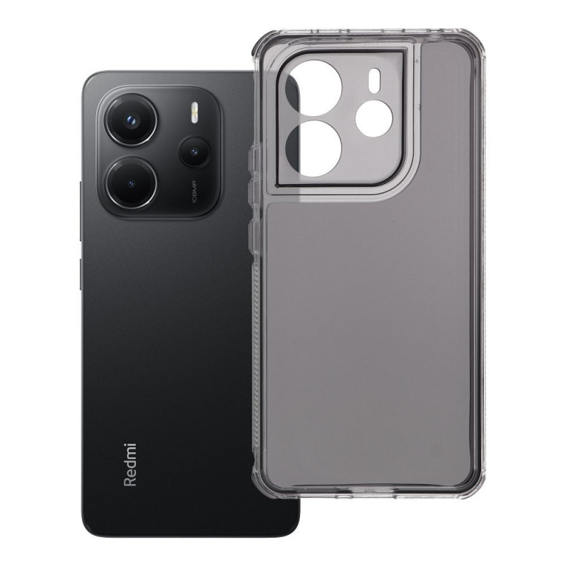 Kryt Matrix Clear pro Redmi Note 14 4G - černá (transparent)