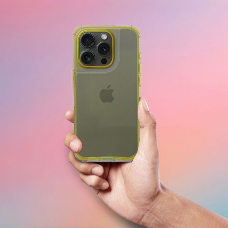 Kryt MATRIX CLEAR pro iPhone 16e/17e - matrix clear yellow