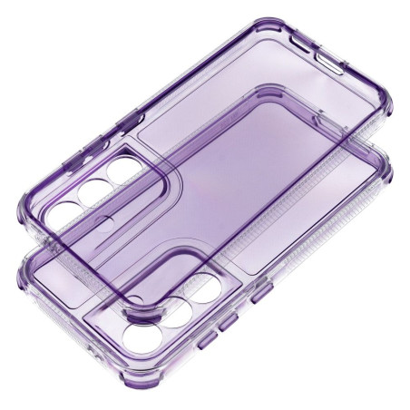 Kryt MATRIX CLEAR pro Samsung S25 Edge – světle fialová