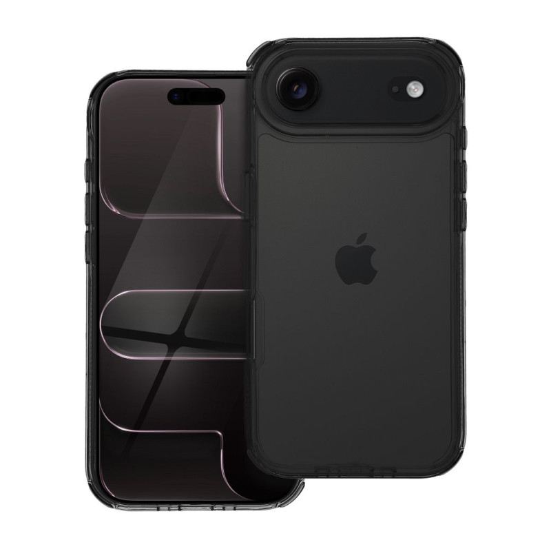 Kryt MATRIX CLEAR pro iPhone 17 - černá (clear black)