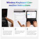 BASEUS Brilliance Obal s bezdrátovou klávesnicí pro iPad Pro 12,9", QWERTY, černá