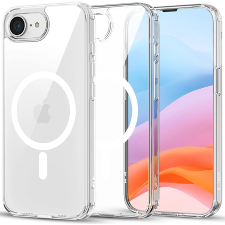Pouzdro Tech‑Protect FlexAir Hybrid MagSafe pro Apple iPhone 16e – clear