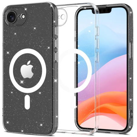 Pouzdro Tech‑Protect FlexAir MagSafe pro Apple iPhone 16e – glitter