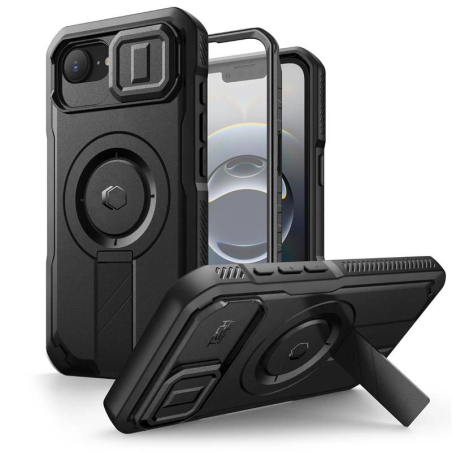 Pouzdro Tech‑Protect Kevlar MagSafe pro Apple iPhone 16e – černá