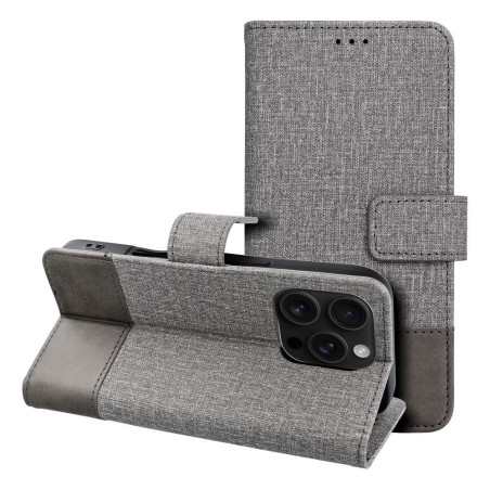 Kryt Gomma Book pro Xiaomi Redmi Note 14 4G - šedá