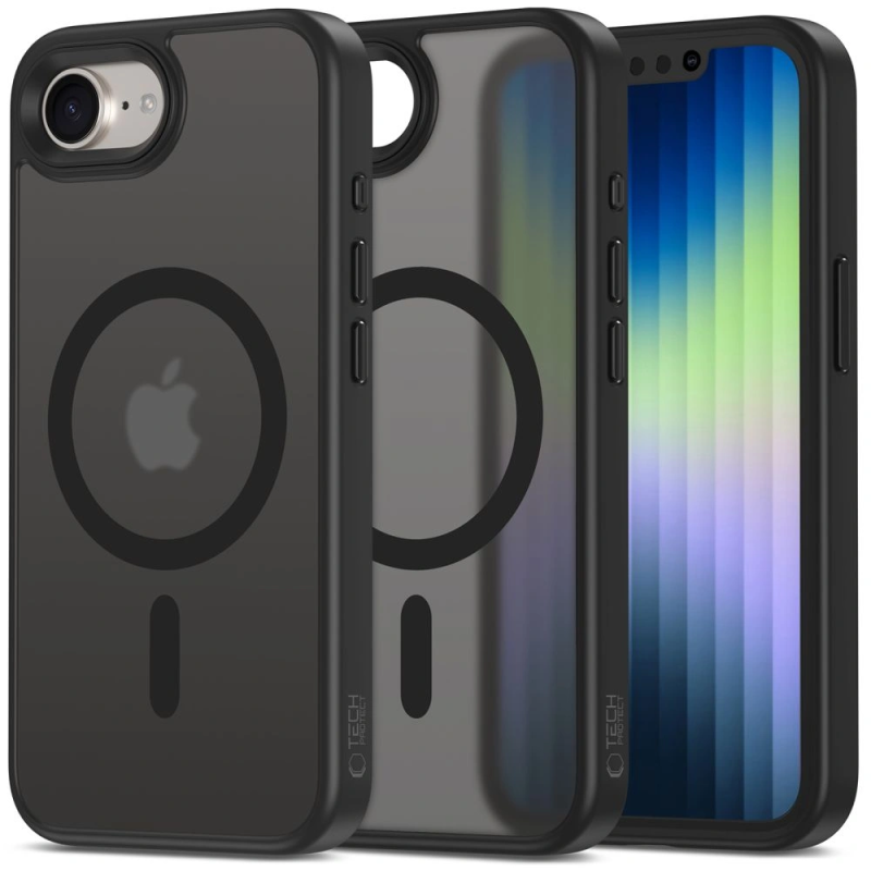 Pouzdro Tech‑Protect Magmat MagSafe pro Apple iPhone 16e – matná černá