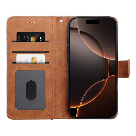 Jeans Book flip pouzdro pro iPhone 16 Pro Max – modré