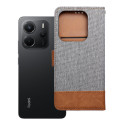 Flip case JEANS BOOK pro Redmi NOTE 14 5G - šedé