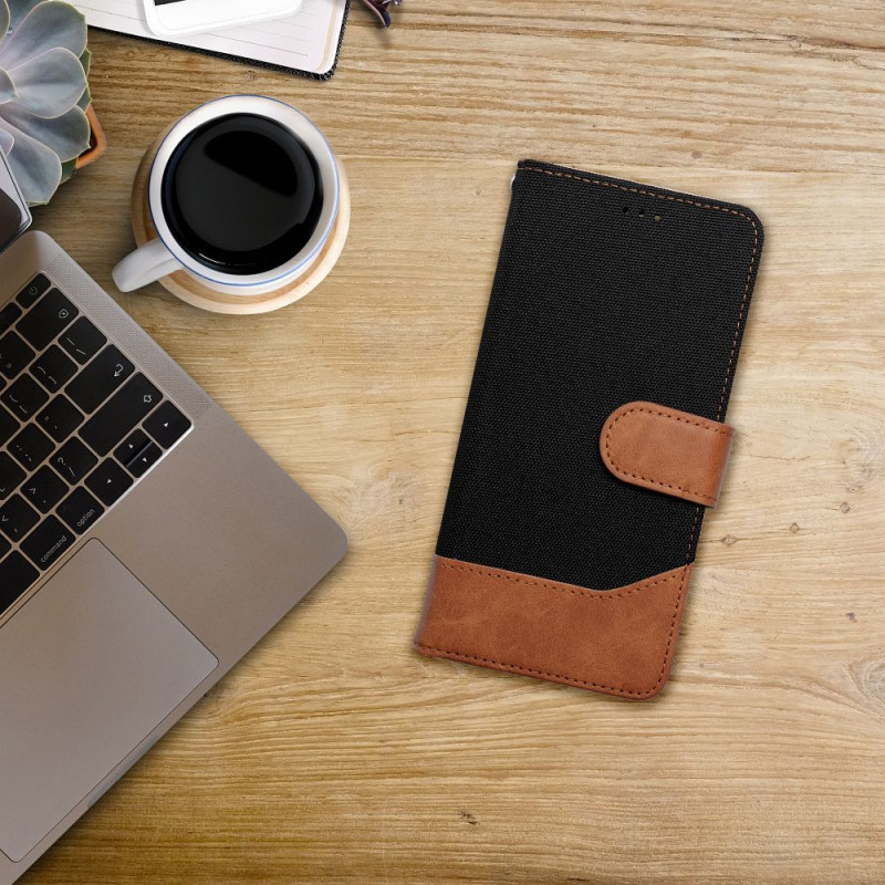 Pouzdro/Ochranný flip Kryt JEANS BOOK pro Xiaomi Redmi NOTE 14 PRO 4G - černá