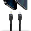 BASEUS CA1T2-F01 Datový a nabíjecí kabel 2v1 s USB-C a USB-C/Lightning, 1,2m, s podporou PD až 100W, černý
