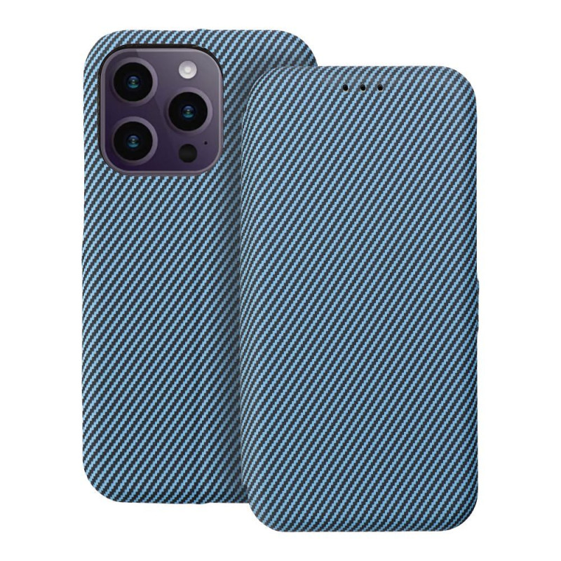Kryt FOLIO SIDE MAGNET pro iPhone 14 PRO - modrý