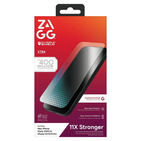 Ochranné sklo ZAGG XTR4 iPhone 13/14/15/16e - modré