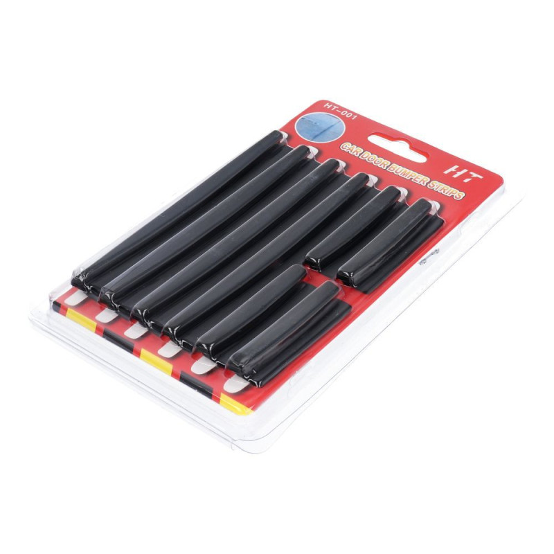 Ochranný nástavec na hranu dveří pro auto - černý (8 ks)
