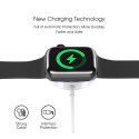 AG PREMIUM C3173 Nabíjecí USB-C kabel 2v1 pro hodinky Apple Watch a iPhone 1,2m, bílý
