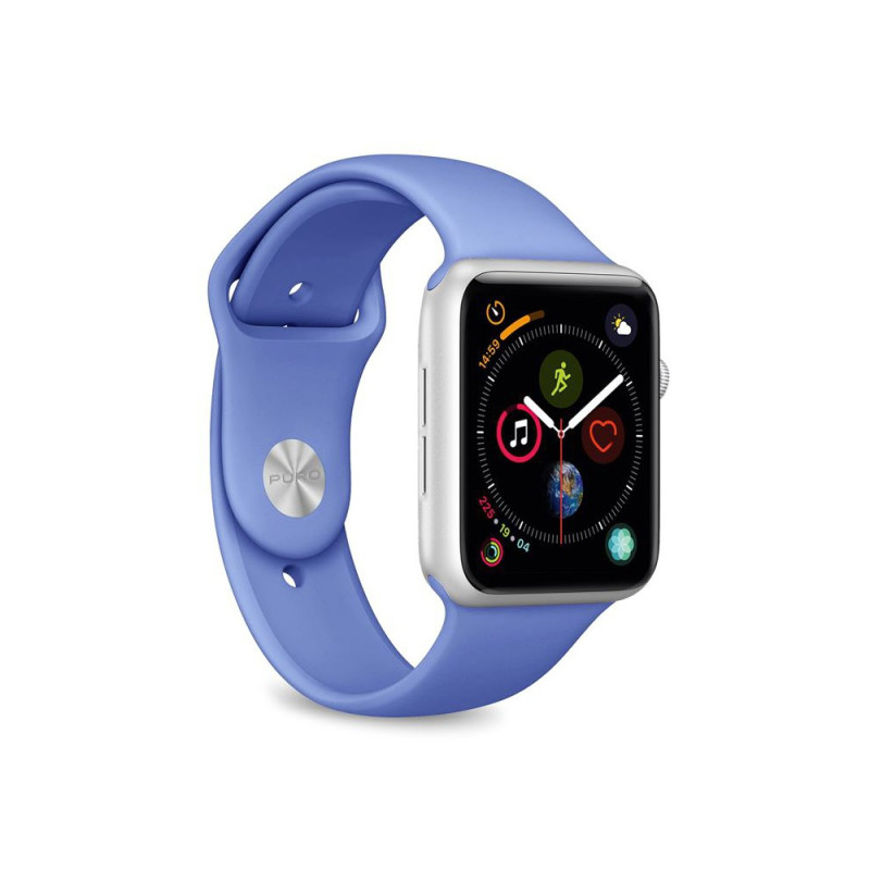 PURO Icon Silikonový řemínek pro Apple Watch 42/44/45/49mm, modro-fialový