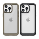 Zesílené pouzdro s pružným rámem pro iPhone 15 Pro Outer Space – průhledné