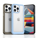 Zesílené pouzdro s pružným rámem pro iPhone 15 Pro Outer Space – průhledné