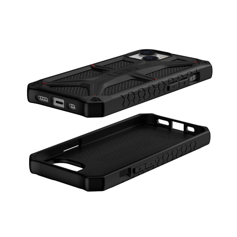 Kryt Urban Armor Gear MONARCH pro iPhone 14 Plus - carbon fiber