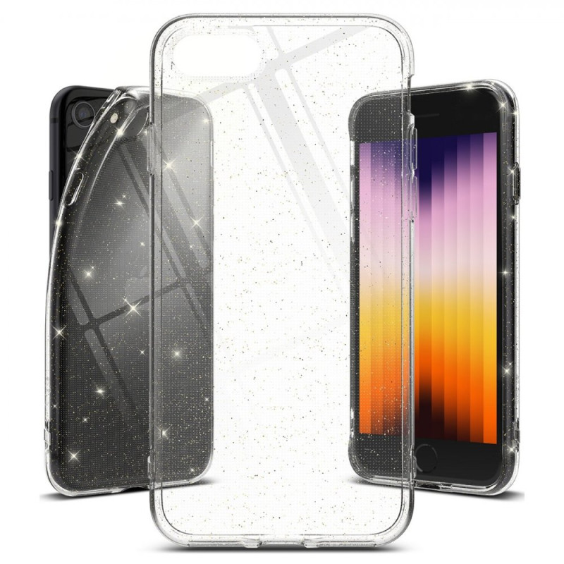 RINGKE Air Odolný kryt se třpytkami pro iPhone 7/8/SE20/SE22, čirý