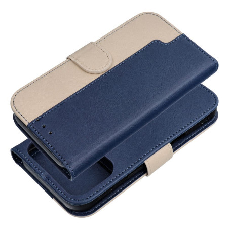 Pouzdro SPLIT BOOK iPhone 17/18 - navy a cream