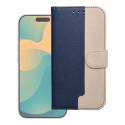 Pouzdro SPLIT BOOK iPhone 17/18 - navy a cream