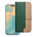SPLIT BOOK pouzdro iPhone 17/18 green & gold