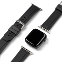 RINGKE Rubber One Klasický silikonový řemínek pro Apple Watch 42/44/45/49mm, černý