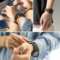 RINGKE Rubber One Klasický silikonový řemínek pro Apple Watch 42/44/45/49mm, černý