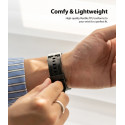 RINGKE Rubber One Klasický silikonový řemínek pro Apple Watch 42/44/45/49mm, černý