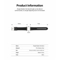 RINGKE Rubber One Klasický silikonový řemínek pro Apple Watch 42/44/45/49mm, černý