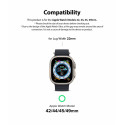 RINGKE Rubber One Klasický silikonový řemínek pro Apple Watch 42/44/45/49mm, černý