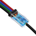 BASEUS CA1T4-B01 Opletený nabíjecí a datový kabel 4v1 (2x USB-C/Lightning/microUSB), 1,2 m, černý