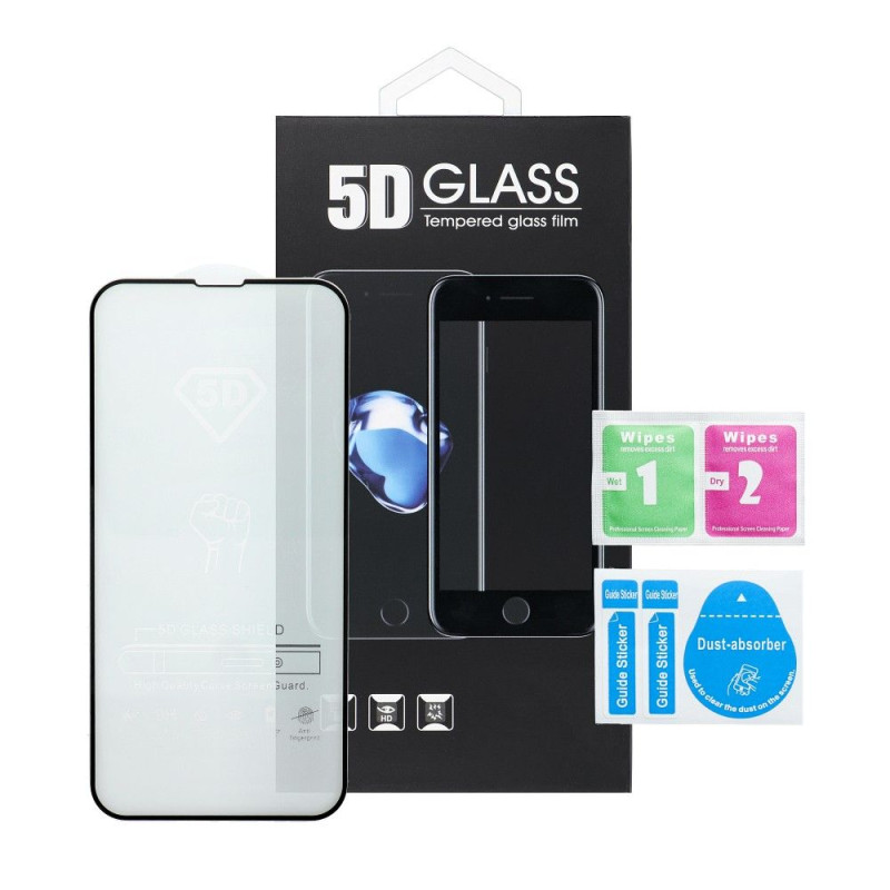 Ochranné sklo 5D FULL GLUE pro iPhone 13 Pro - black