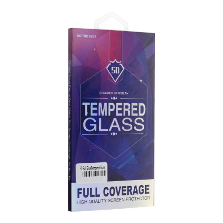 Ochranné sklo 5D Full Glue pro Xiaomi Redmi Note 14 Pro 5G (zahnuté hrany) - černé