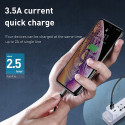 BASEUS CA1T4-I0G Opletený nabíjecí a datový kabel 4v1 (Lightning/USB-C/microUSB/Watch), 1,2 m, černý