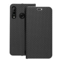 Flip pouzdro LUNA Book Carbon pro Huawei P30 Lite - carbon black
