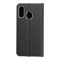 Flip pouzdro LUNA BOOK CARBON pro Samsung A40 - carbon black
