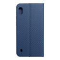 Kryt LUNA BOOK CARBON pro Samsung A10 – carbon blue