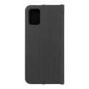 Kryt LUNA BOOK CARBON pro Samsung A51 – carbon black
