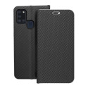 Kryt LUNA Book Carbon pro Samsung A21s - carbon black