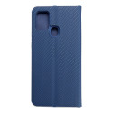 Pouzdro LUNA BOOK CARBON pro Samsung A21s – carbon blue