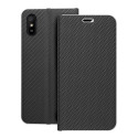 Kryt LUNA BOOK Carbon pro Xiaomi Redmi 9AT / 9A - carbon black