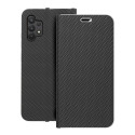 Flipové pouzdro LUNA BOOK CARBON Samsung A32 - carbon black