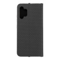 Flipové pouzdro LUNA BOOK CARBON Samsung A32 - carbon black